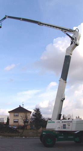 location nacelle articulée, mamouth