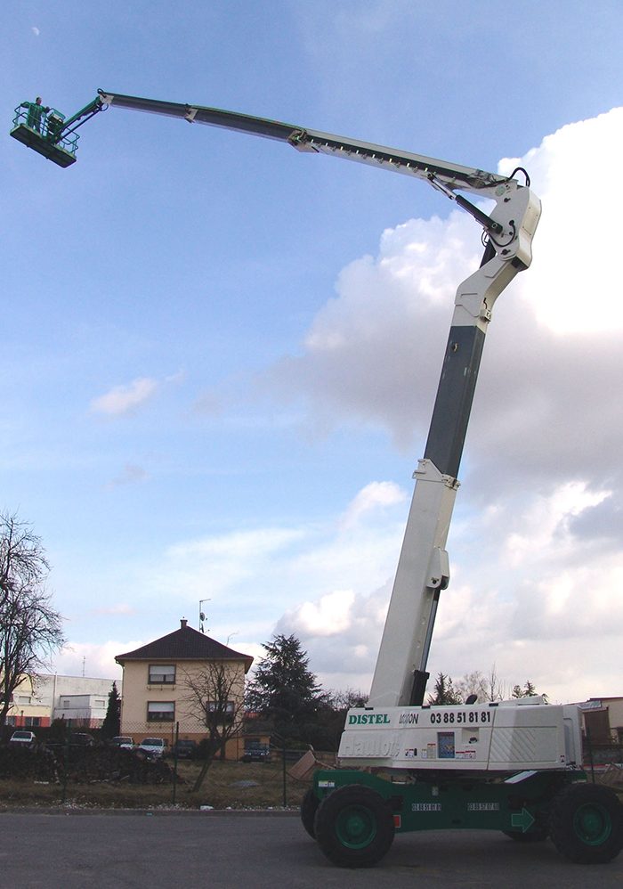 location nacelle articulée, mamouth