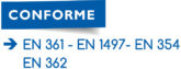 en-361-1497-354-362-modif Logo CONFORME : EN 361 - EN 1497 - EN 354 - EN 362