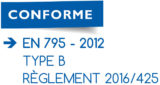 en-795-2012-type-b Logo CONFORME : EN 795 - 2012 TYPE B RÈGLEMENT 2016/425