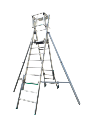 Plateforme roulante IKSTEL réglable avec stabilisateurs
